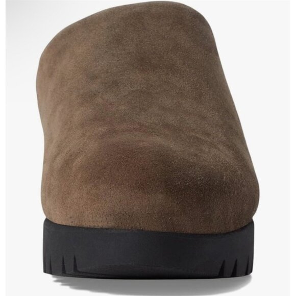 La Canadienne Toujours Stone Oiled Suede Size 7 -7.5 Mule Clog Shearling NWOB $3 - Picture 6 of 10